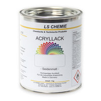 1 kg Acryllack ( 1K Lack ) in RAL 2008 (Hellrotorange) - Seidenmatt