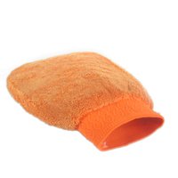 Waschhandschuh aus Microfaser in Orange